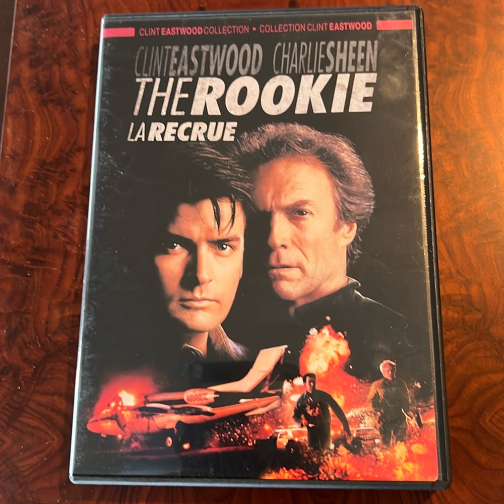 Assorted movies 3/$10 “The Rookie” starring Clint Eastwood and Charlie Sheen ￼